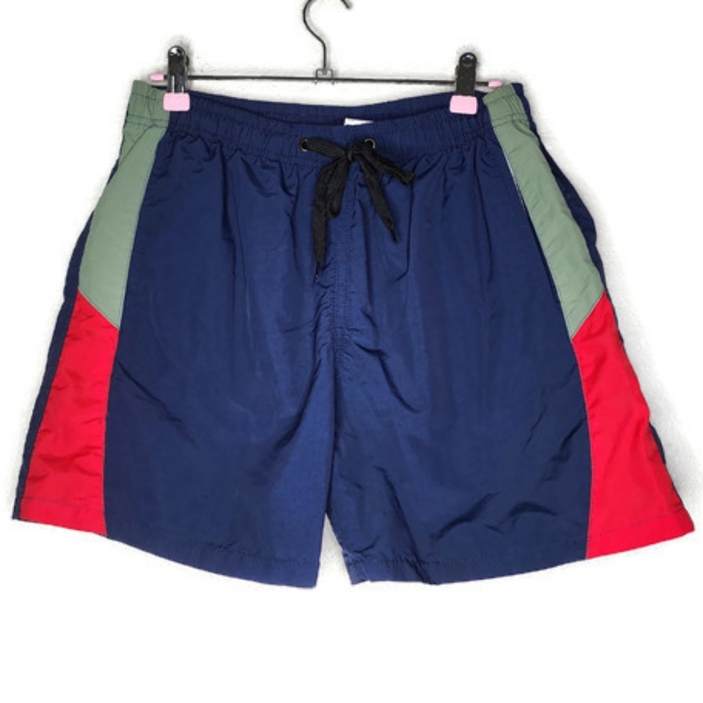 Tempo ZL Boys Navy Swim Trunks Size L